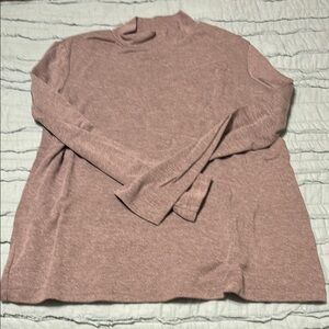 Croft & Barrow tan mock neck